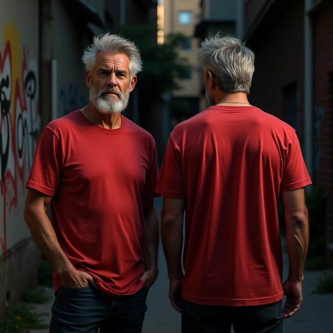 Crimson Casuals: The Timeless Tee