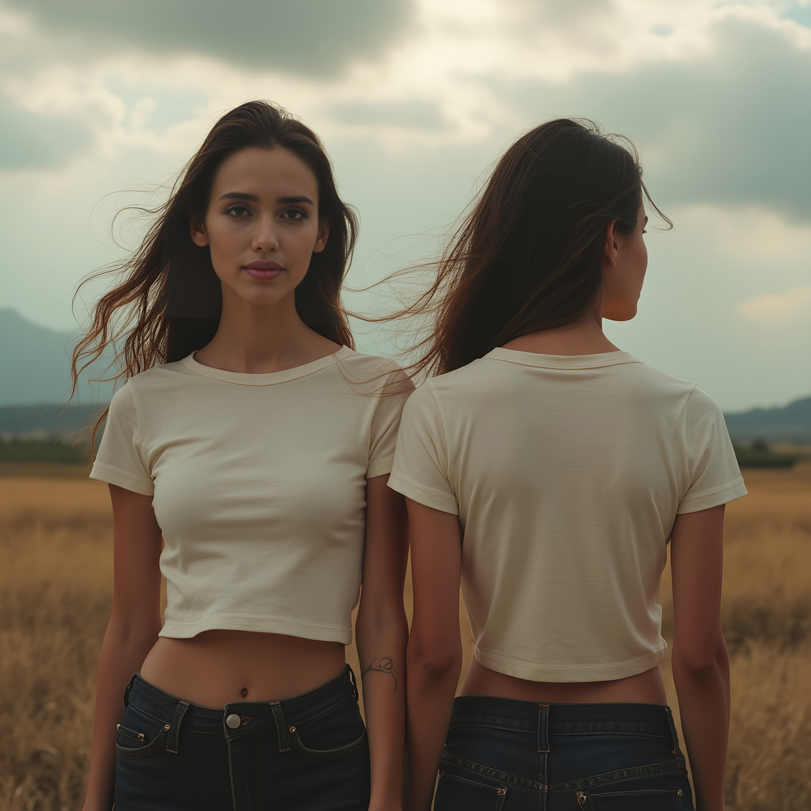 Breezy Bliss Crop Tee