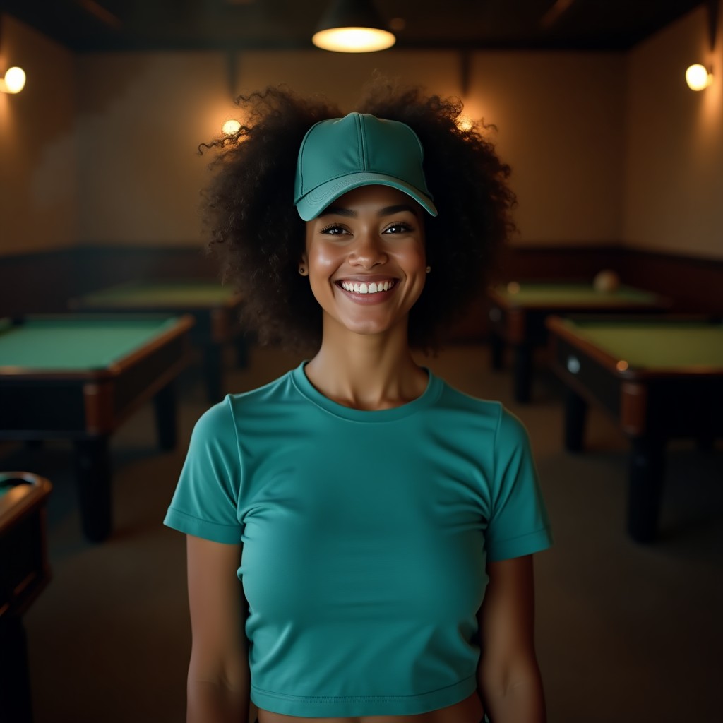 Teal Twist Sporty Cap & Tee Set