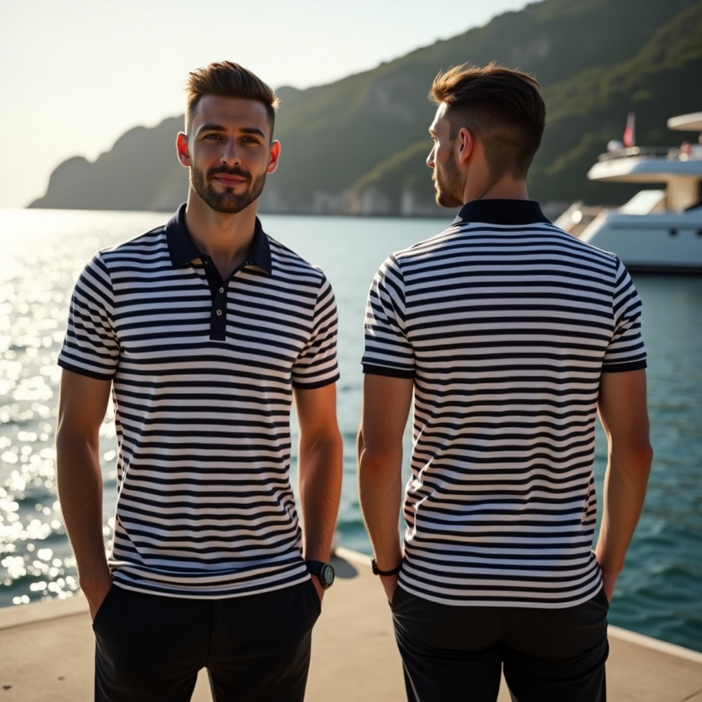 Nautical Charm Striped Polo